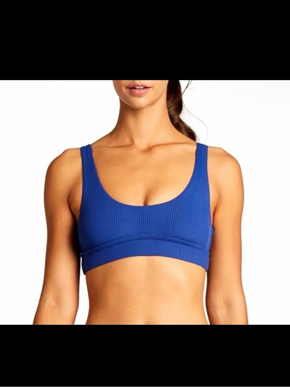 Vitamin A Sienna Bikini Top Teal NWT